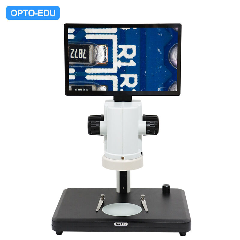 OPTO-EDU A36.3602 Professional 110X LCD Digital Measuring Microscope 11.6 inch 5MP CMOS Camera Stereo Video Microscope